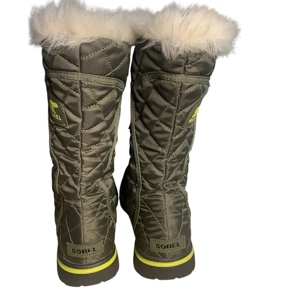 SOREL Women’s Green Faux Fur Trim Winter‎ Boots – Size 9